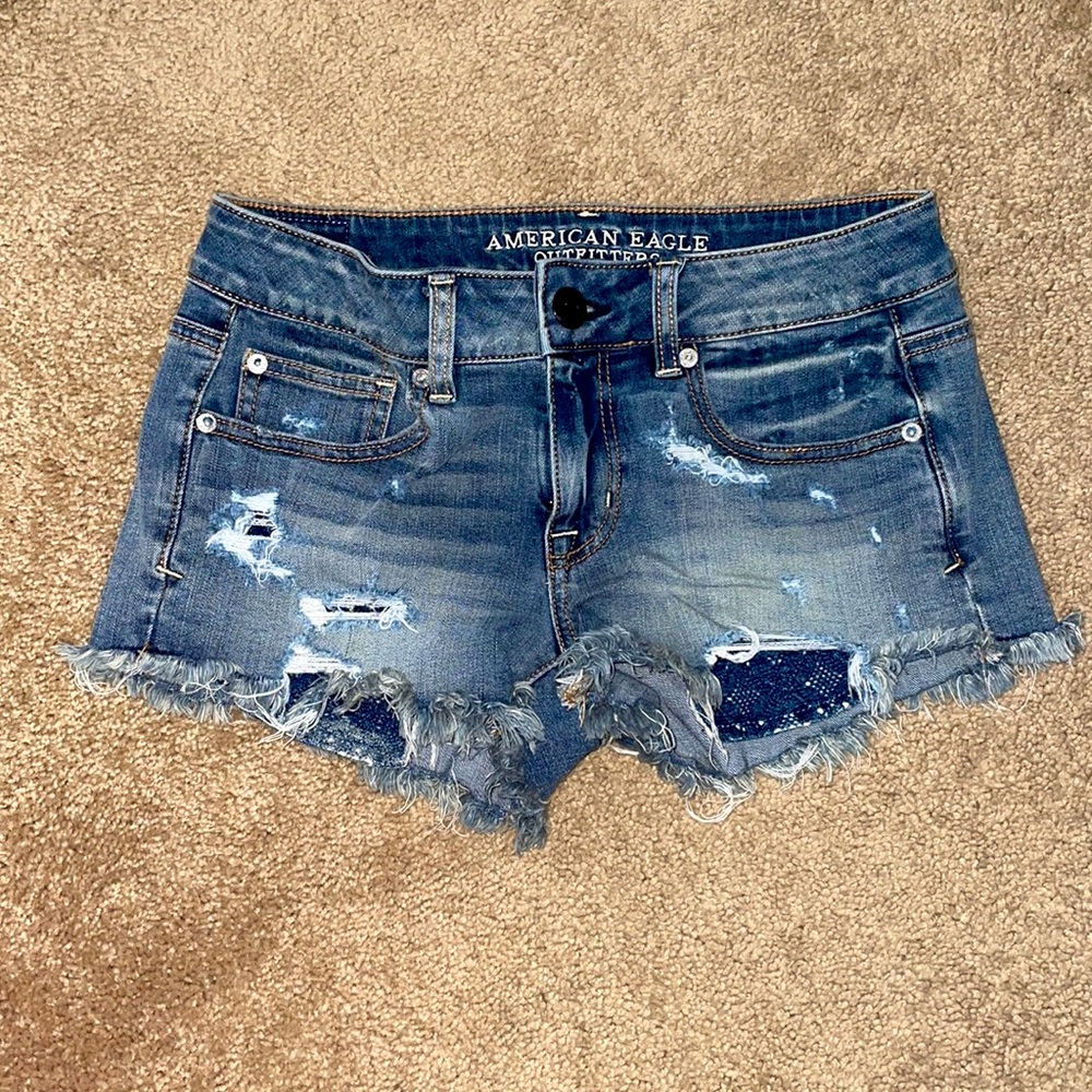 American Eagle jean short shorts